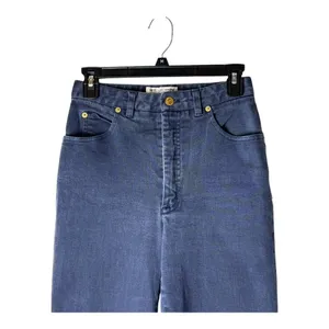 St John Jeans Women 4 Blue Medium Denim High Rise Tapered Leg Mom‎ Luxury Preppy thumbnail 4