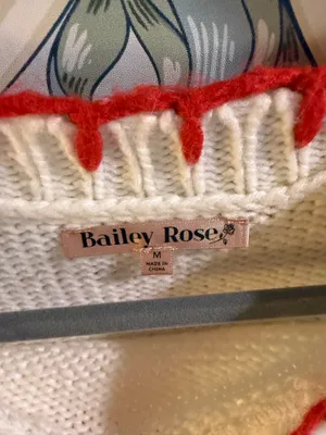 Bow Sweater White Size M thumbnail 4