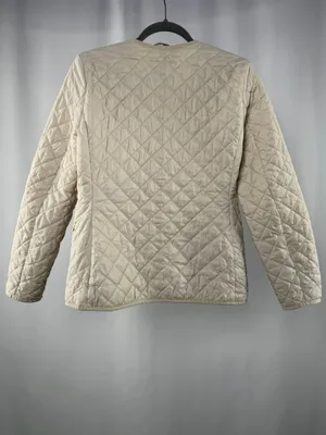 J. Crew Quilted Lightweight Lady Jacket‎ in Cream Size 4 thumbnail 5