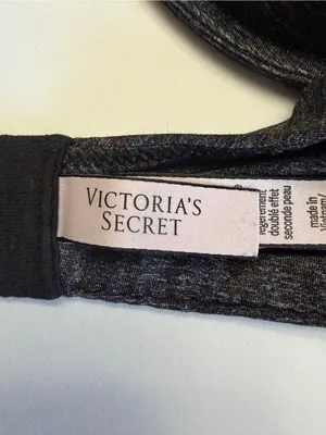 Victoria's Secret Heathered Dark Gray T-Shirt Bra thumbnail 3