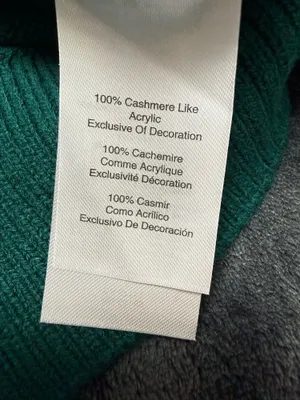Halston green sweater with gold chain detail #luxury #knitwear thumbnail 5