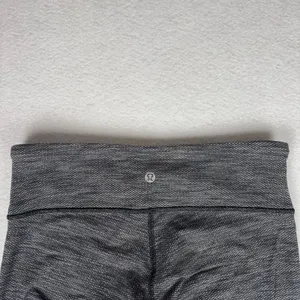 Lululemon Wunder Under Pant Women's 6 Coco Pique Black Low Rise Athleisure Yoga thumbnail 3