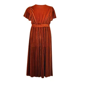 Corduroy Dress Burnt‎ Sienna Medium Orange thumbnail 3