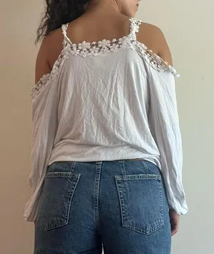 venus white cutout top size m thumbnail 3
