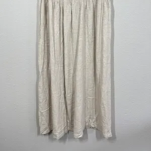 Vintage Timbuktu Station Womens L Midi Dress Oatmeal Linen Blend Knit Lagenlook thumbnail 4