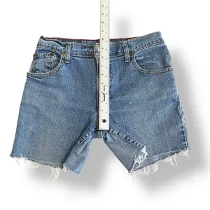 Levi’s‎ Vintage Cut Off Denim Shorts Womens Size 8 Blue Streetwear Y2K thumbnail 4