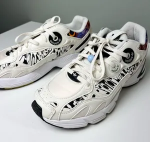 Adidas Astir Butterfly Athletic Sneakers Black White 9.5 thumbnail 3