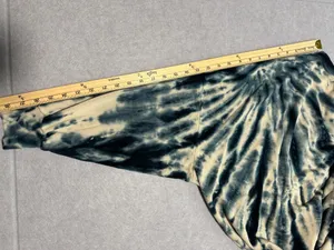 Young Fabulous & Broke Blue Tie Dye Oversized Dolman Sweatshirt Size M thumbnail 8