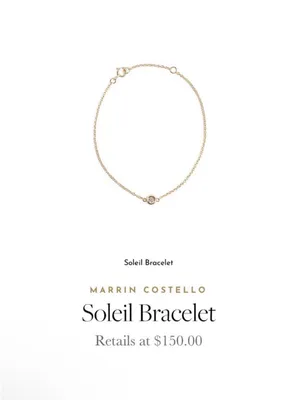 Revolve x MARRIN COSTELLO Soleil Bracelet White Topaz, Sterling Silver/ 14k Gold thumbnail 12