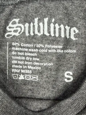 Sublime Sun Logo T Shirt Womens S Gray Long Beach CA Band Tee Boxy Grunge thumbnail 4