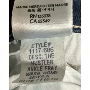 MOTHER The Hustler Ankle Fray Jeans 27 Home Movies High Rise Bootcut NWOT thumbnail 6