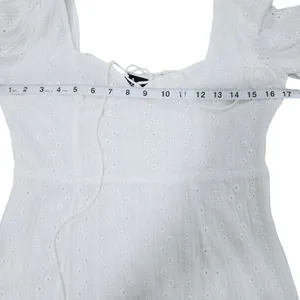 LULUS Rapunzel White Eyelet Lace Mini Dress‎ Medium thumbnail 10