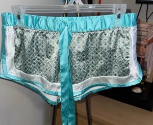 Victoria's Secret Aqua and White Patterned Shorts thumbnail 1