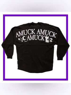 Disney Hocus Pocus Amuck Spirit Jersey Halloween Party Black Sz M Magic Kingdom thumbnail 2