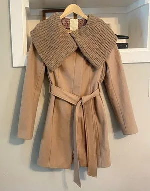 • Anthropologie Elevenses Judith shall knit trench jacket• Size 2 thumbnail 1