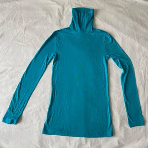 J.Crew Tropical Blue Tissue Turtleneck thumbnail 2