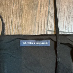 Brandy Melville Mesh Overlay Cami Crop Top Black Spaghetti Strap One Size Y2K thumbnail 4