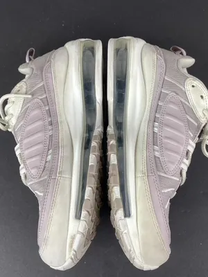Nike Air Max 98 Summit White Violet Ash Gray Sneakers Size 7.5 thumbnail 8