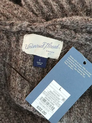 Universal Threads Brown Fuzzy Open Front Cardigan Size Large NWT thumbnail 7