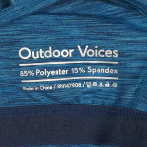 Outdoor Voices Womens Tank Top Shirt Blue Spaghetti Strap Stretch Cross Back XS thumbnail 6