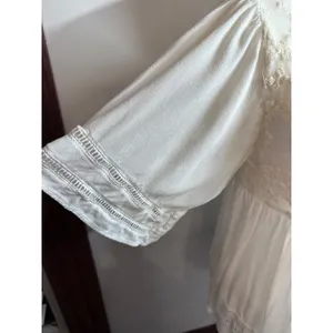 Knox Rose Women White Embroidered Lace V-Neck Boho Tunic Top Size M RN17730 thumbnail 3