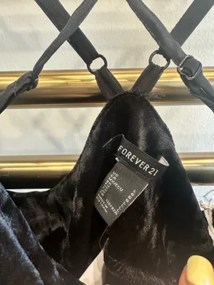 Forever 21 Black Velvet Dress thumbnail 2