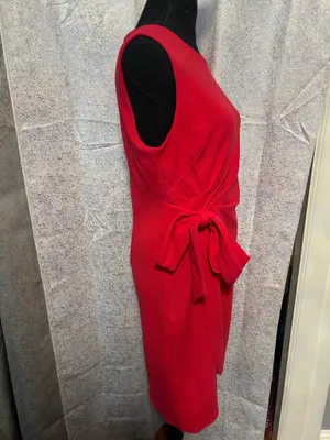 Donna Rico Scuba-Crepe Wrap-Skirt Sheath Dress thumbnail 7