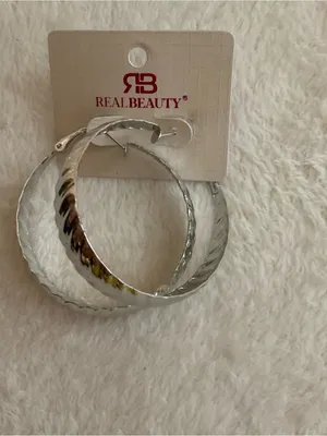 Real Beauty Silver Twisted Hoop Earrings thumbnail 4