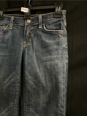 Citizens of Humanity Women's Mid-Rise Straight Capris Faded Blue SZ 28 Waist thumbnail 3