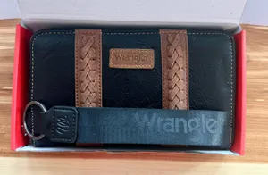 Full Size PU Leather Wallet With Wristlet Clutch Strap thumbnail 3