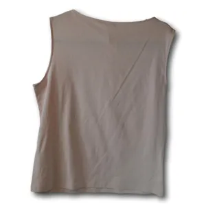 Uniqlo Women’s Sleeveless Tank Top Pink Cotton Basic Tee Size XL thumbnail 2