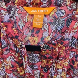 Joe Fresh -1015 vintage floral dress size 10‎ Large thumbnail 3