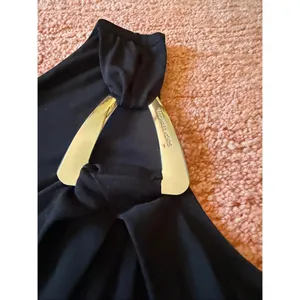 Michael Michael Kors One Shoulder Black Top Silver Hardware Size L thumbnail 6