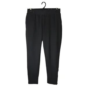 Gap‎ GapFit All Elements Fleece Joggers Women Medium Black Zip Hem Athleisure thumbnail 2
