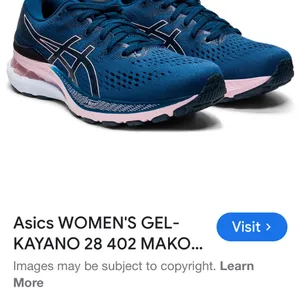 Asics Blue and Pink Gel-Kayano 28 Women's Running Shoe thumbnail 11
