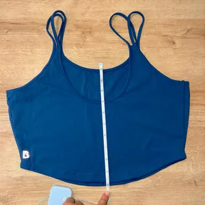 BuffBunny Double-Strap Spin Crop Top- Blue - Size X-Large thumbnail 6
