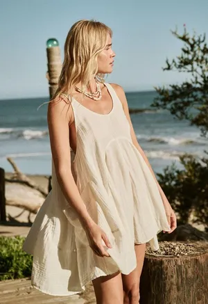 Free People Tunic - mineral dress color thumbnail 1