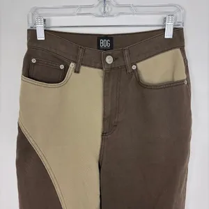 BDG Urban Outfitters Cowboy Jeans Colorblock Brown High Rise Straight Size 27 thumbnail 4