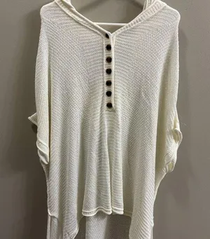 Pol NWOT Cream Hooded Sweater size small, very oversized thumbnail 1