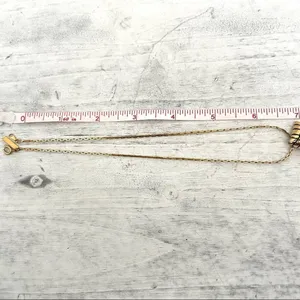 Jones New York gold tone small square pendant necklace thumbnail 4
