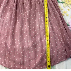 OPHELIA ROE Mauve Polka Dot Off‎ Shoulder Smocked Dress Womens 1x thumbnail 4