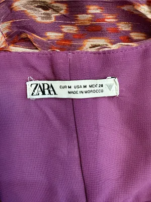 Zara Printed Ruched Cutout Mini Dress thumbnail 3