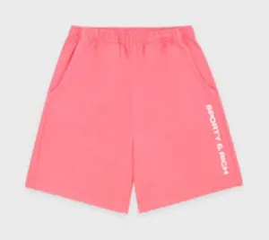 NWOT Sporty & Rich Bold Logo‎ gun short cotton candy XS thumbnail 1