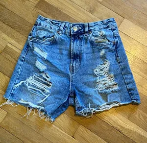 Refuge high waisted denim shorts thumbnail 1