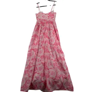 Saints & Secrets Pink Floral Ruffle High-Low Maxi Dress US S Sweetheart Romantic thumbnail 13