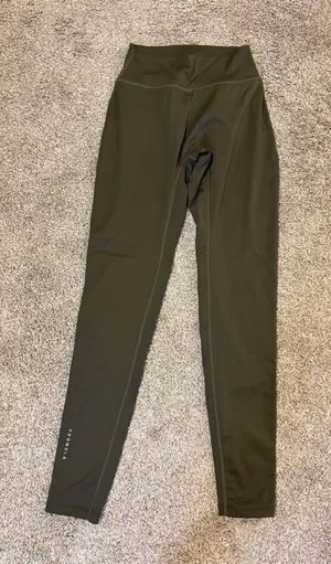 YoungLA Women’s Leggings Urban Forest Night Green Size Medium EUC thumbnail 1