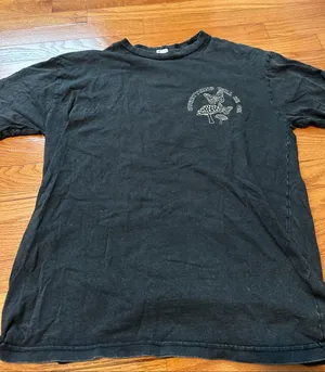 Garage Black Short Sleeve Crewneck Tee with Mushroom Graphic thumbnail 1