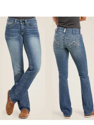 Ariat R.E.A.L. Straight leg Western Cowgirl Jeans size 31R thumbnail 16