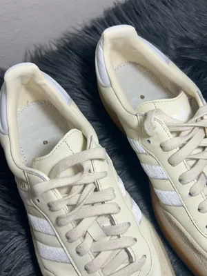 adidas Originals Sambae Sneakers Beige and White Rubber Sole Size 10 thumbnail 8