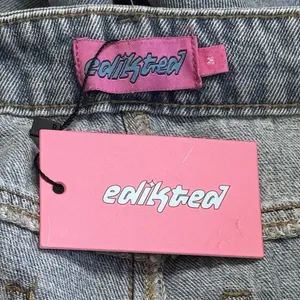 NEW‎ Edikted Wide Leg Light Blue Jeans Capsule Grunge Skater Comfort M thumbnail 8